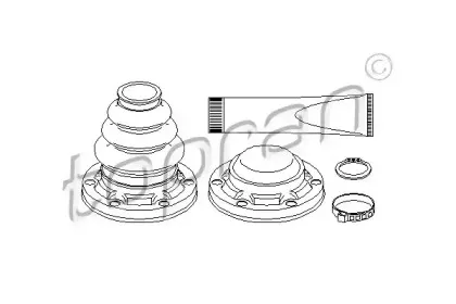 501 317 TOPRAN Комплект пылника, приводной вал