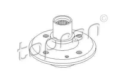 500 358 TOPRAN Ступица колеса