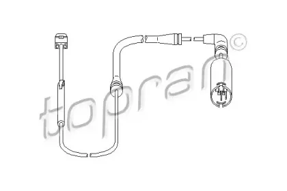 500 659 TOPRAN Датчик, износ тормозных колодок