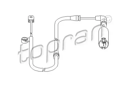 501 404 TOPRAN Датчик, износ тормозных колодок