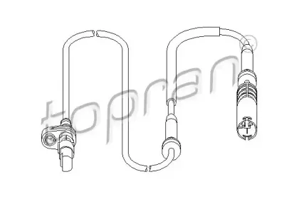 501 238 TOPRAN Датчик, частота вращения колеса