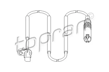 501 078 TOPRAN Датчик, частота вращения колеса