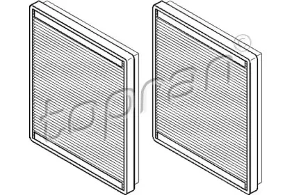 500 218 TOPRAN Фильтр, воздух во внутренном пространстве