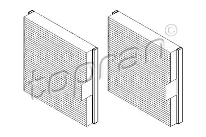 700 489 TOPRAN Фильтр, воздух во внутренном пространстве