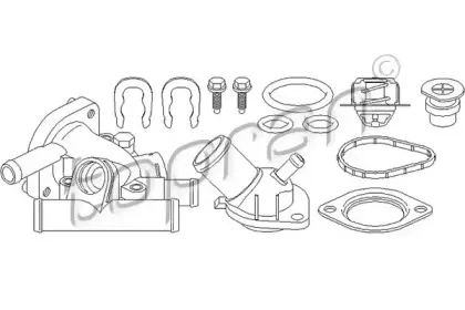 700 531 TOPRAN Корпус термостата