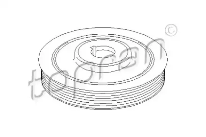 721 975 TOPRAN Ременный шкив, коленчатый вал