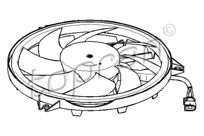 721 533 TOPRAN Вентилятор, охлаждение двигателя