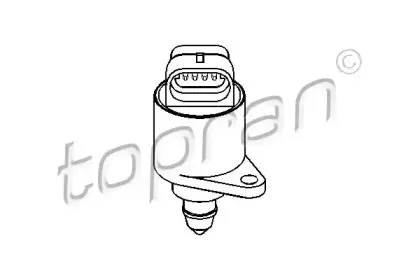 721 482 TOPRAN Поворотная заслонка, подвод воздуха