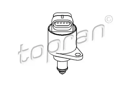 721 463 TOPRAN Поворотная заслонка, подвод воздуха