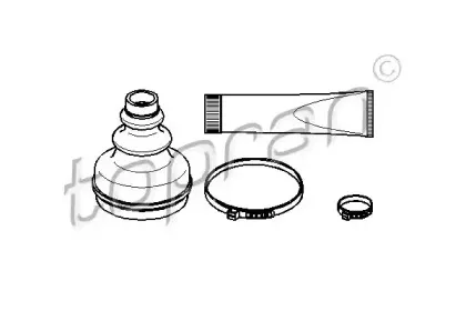 721 152 TOPRAN Комплект пылника, приводной вал