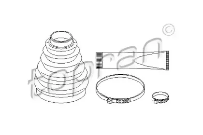 721 195 TOPRAN Комплект пылника, приводной вал
