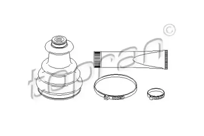 720 298 TOPRAN Комплект пылника, приводной вал