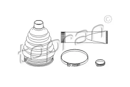 721 309 TOPRAN Комплект пылника, приводной вал