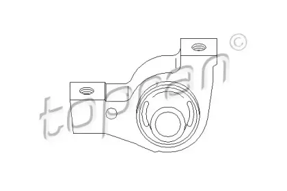722 158 TOPRAN Кронштейн, подушки рычага