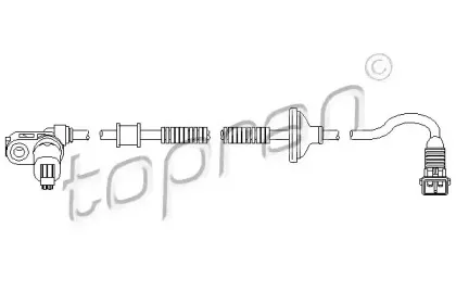 721 606 TOPRAN Датчик, частота вращения колеса