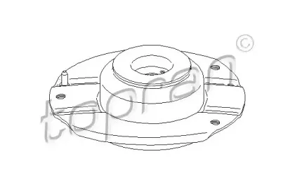 721 811 TOPRAN Опора стойки амортизатора