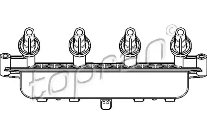 701 403 TOPRAN Катушка зажигания