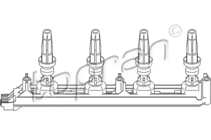 721 907 TOPRAN Катушка зажигания