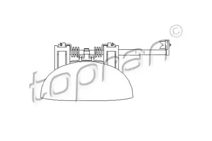 721 713 TOPRAN Ручка двери