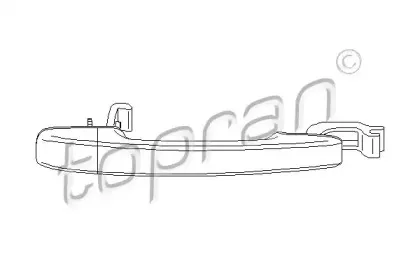 721 731 TOPRAN Ручка двери