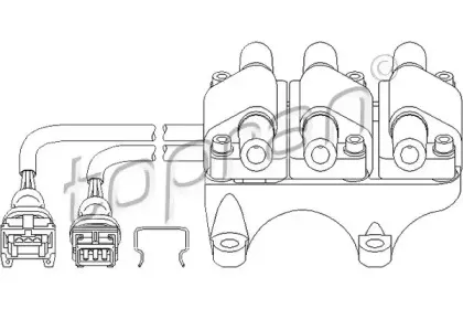 111 749 TOPRAN Катушка зажигания