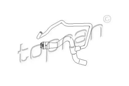 207 683 TOPRAN Шланг радиатора