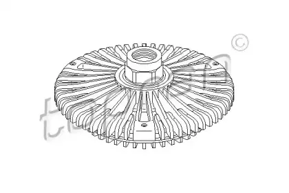 111 436 TOPRAN Сцепление, вентилятор радиатора