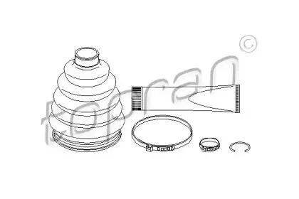 207 927 TOPRAN Комплект пылника, приводной вал