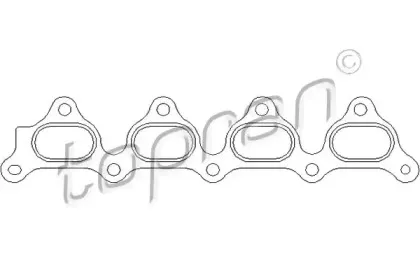 207 603 TOPRAN Прокладка, выпускной коллектор