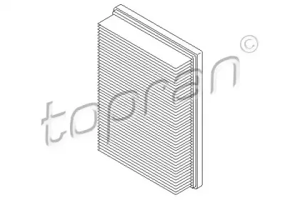 722 304 TOPRAN Воздушный фильтр