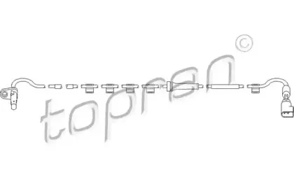 303 961 TOPRAN Датчик, частота вращения колеса