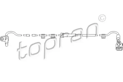 303 960 TOPRAN Датчик, частота вращения колеса