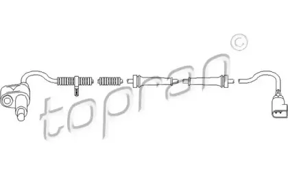 303 958 TOPRAN Датчик, частота вращения колеса