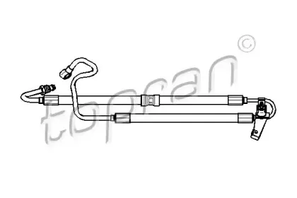 501 742 TOPRAN Гидравлический шланг, рулевое управление