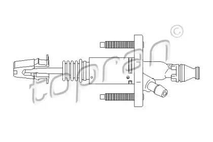 207 632 TOPRAN Главный цилиндр, система сцепления
