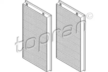 501 646 TOPRAN Фильтр, воздух во внутренном пространстве