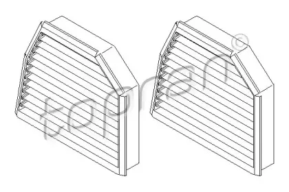 407 739 TOPRAN Фильтр, воздух во внутренном пространстве