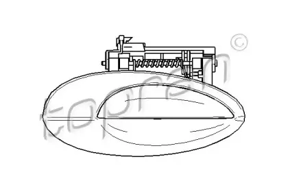 722 644 TOPRAN Ручка двери