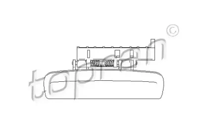 722 649 TOPRAN Ручка двери