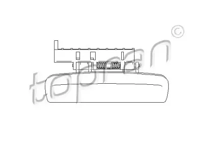 722 648 TOPRAN Ручка двери