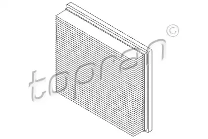 407 734 TOPRAN Воздушный фильтр