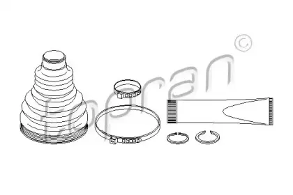 113 003 TOPRAN Комплект пылника, приводной вал