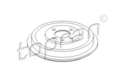113 172 TOPRAN Тормозной барабан