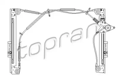 501 830 TOPRAN Подъемное устройство для окон
