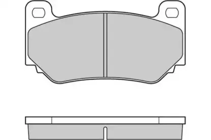 12-1104 E.T.F. Комплект тормозных колодок, дисковый тормоз