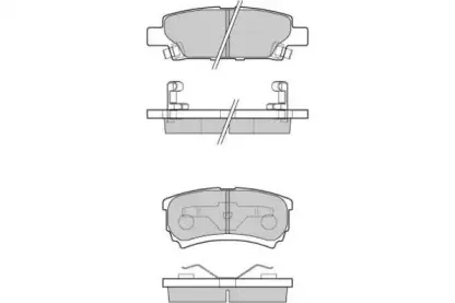 12-1106 E.T.F. Комплект тормозных колодок, дисковый тормоз