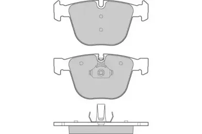 12-1115 E.T.F. Комплект тормозных колодок, дисковый тормоз