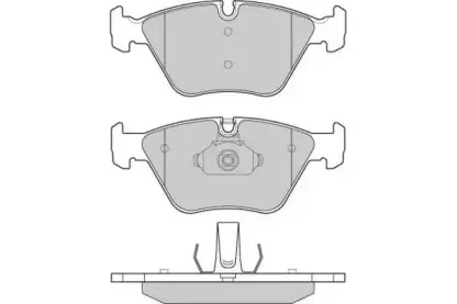 12-1135 E.T.F. Комплект тормозных колодок, дисковый тормоз