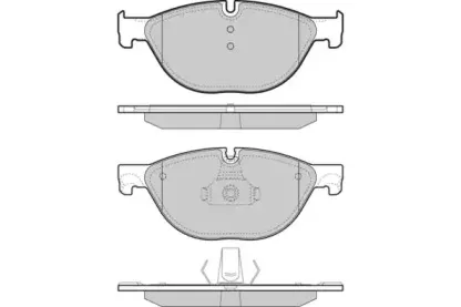 12-1451 E.T.F. Комплект тормозных колодок, дисковый тормоз