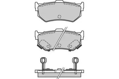 12-0291 E.T.F. Комплект тормозных колодок, дисковый тормоз
